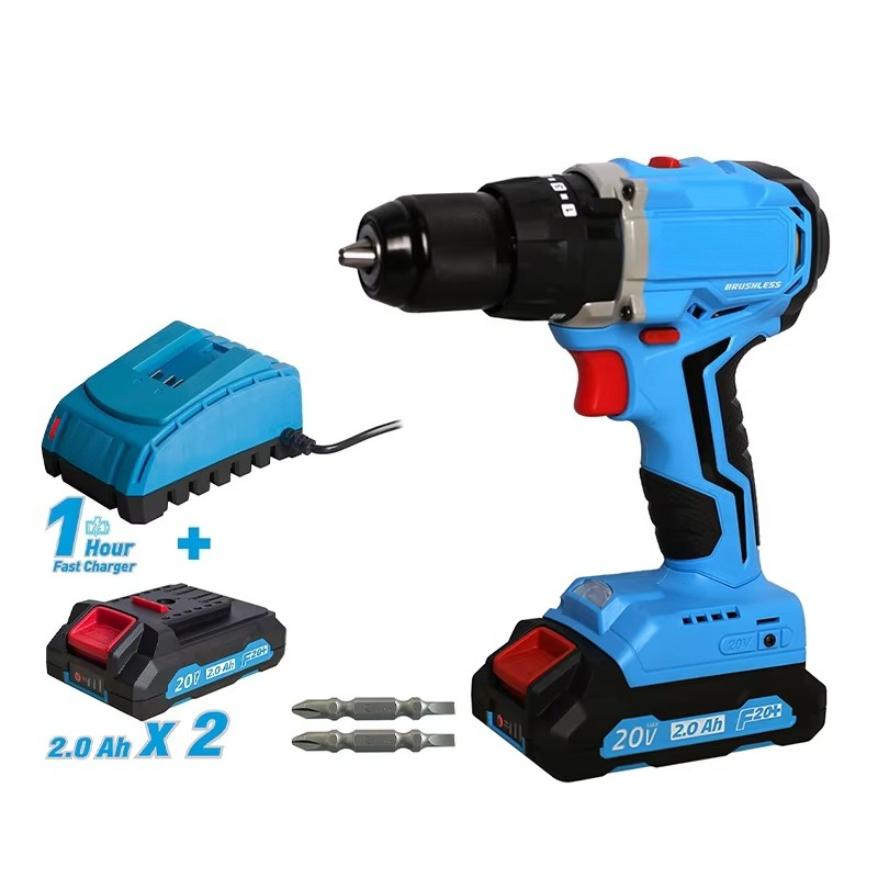 Combo Power Tools - 20v Cordless Brushless Drill Power Tool
