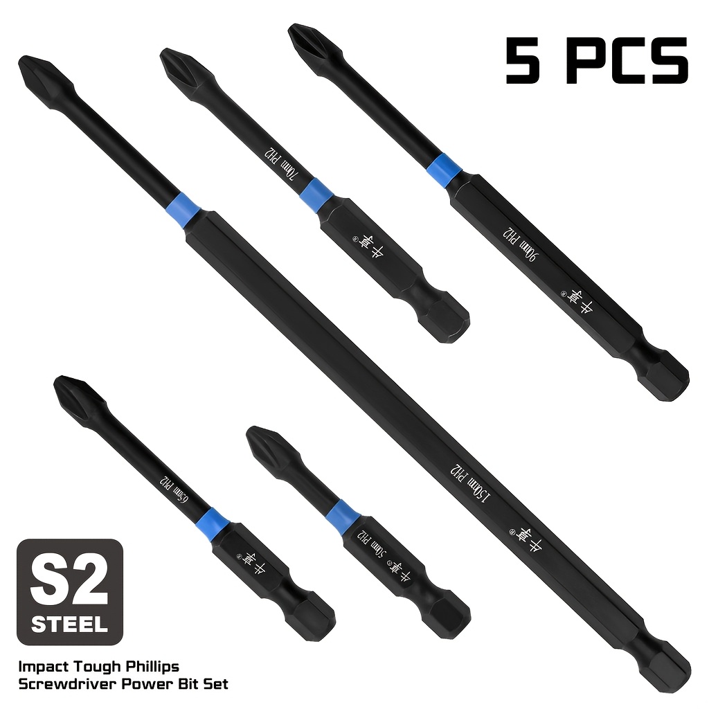 Power Z Tools - 5Pcs Heavy Duty Magnetic Phillips Screwdriver