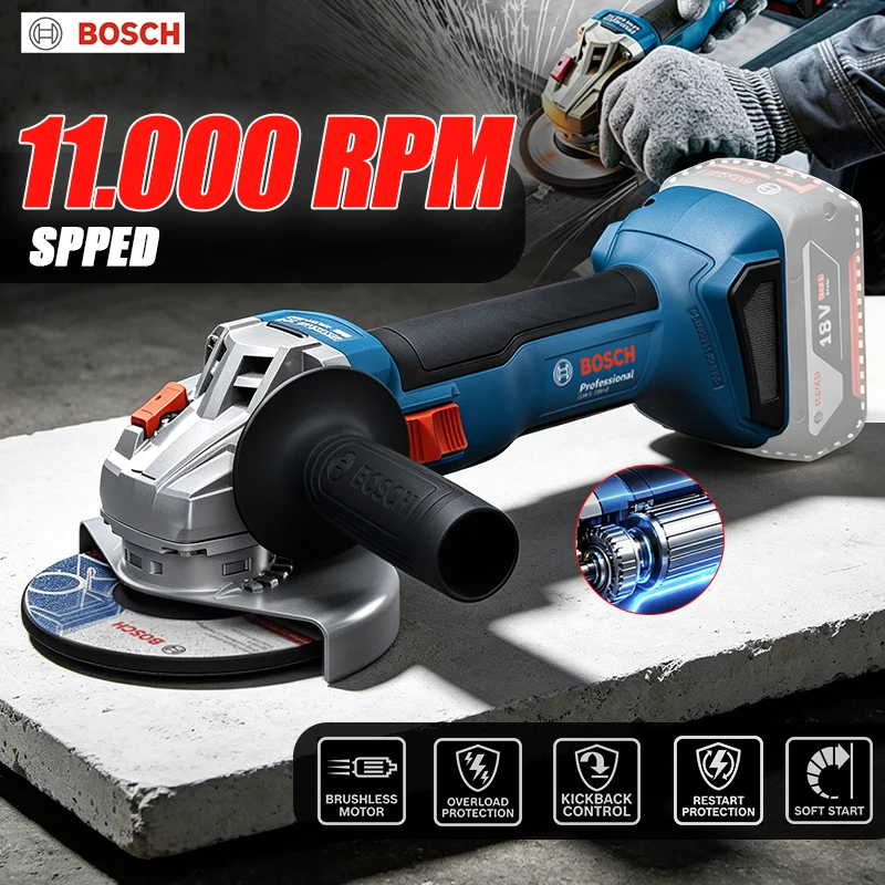 BOSCH GWS 18V-8 Cordless Angle - đánh giá và giá Power Tools Grinder
