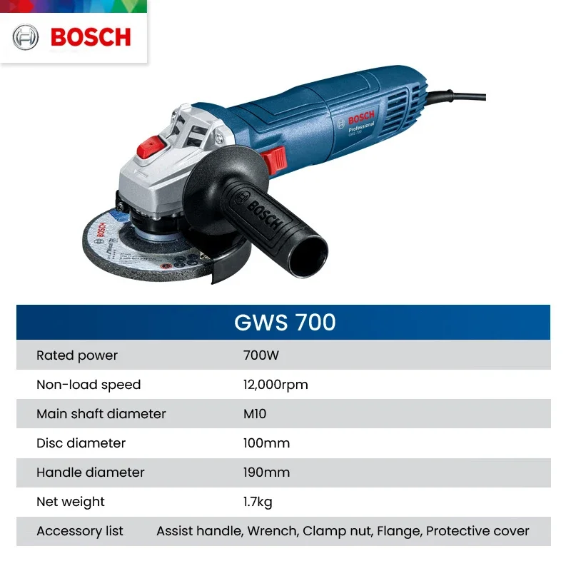 Bosch GWS 700 Angle Grinder Wi - đánh giá và giá Power Tools Grinder