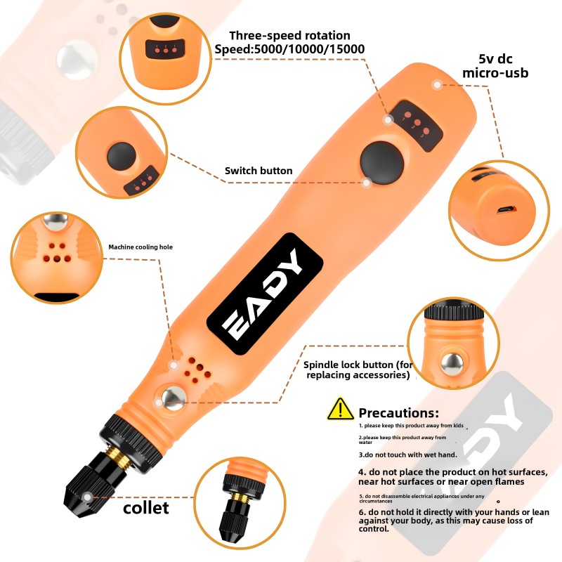 USB Cordless Rotary Tool Kit – - đánh giá và giá Power Tools Woodworking