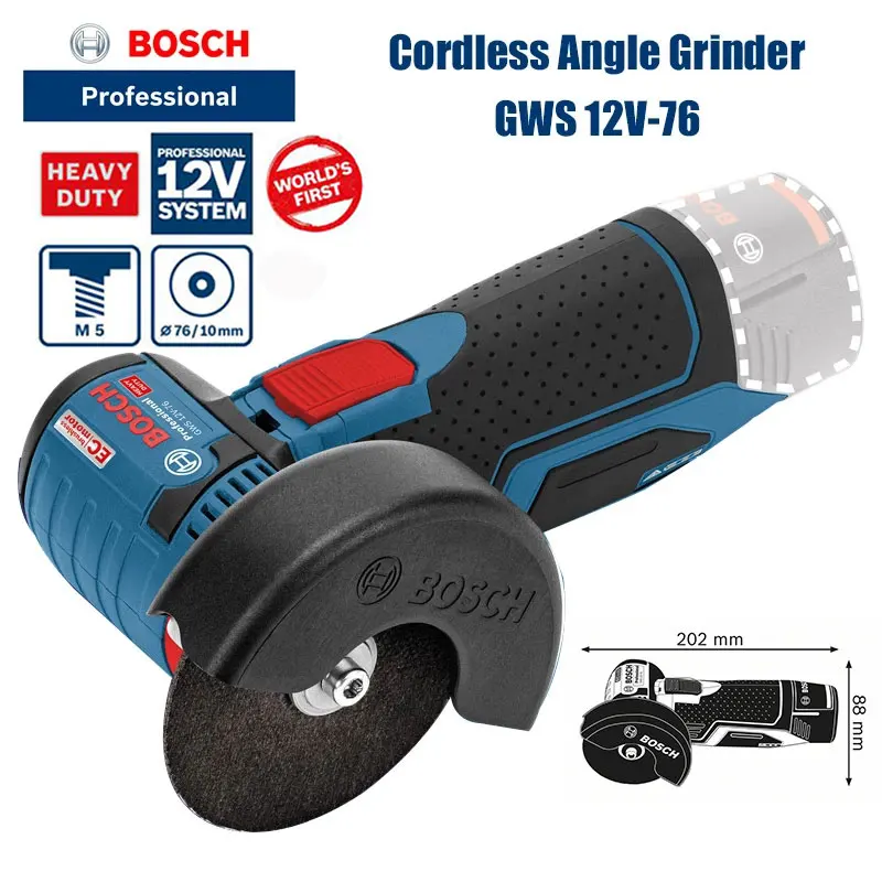 Bosch  GWS 12V-76 Professional - đánh giá và giá Power Tools Grinder